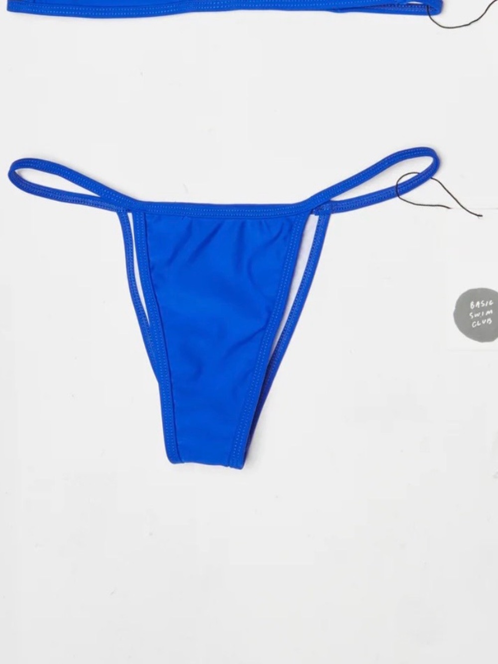 NWT Basic Swim Club Blue Triangle Bikini Bottom